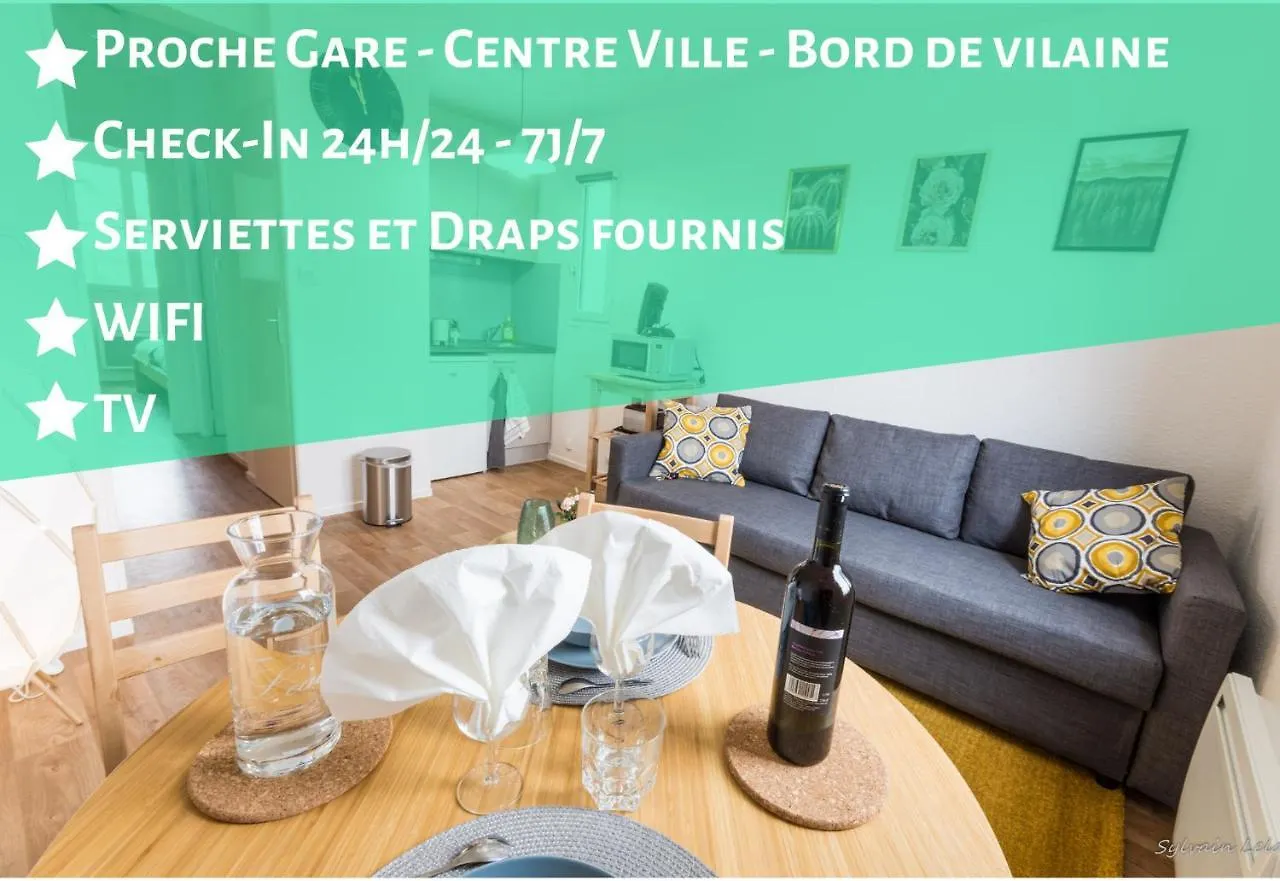 Appartement T2 - Proche Gare - Bord de Vilaine Rennes